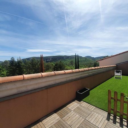 Terrasse 130M2 Panoramique Avec Climatisation Piscine - 3 Chambres Gréoux-les-Bains Buitenkant foto