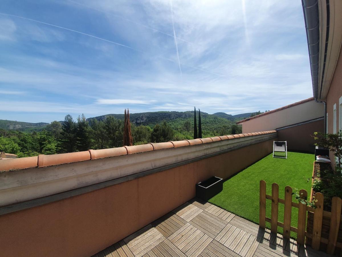 Terrasse 130M2 Panoramique Avec Climatisation Piscine - 3 Chambres Gréoux-les-Bains Buitenkant foto