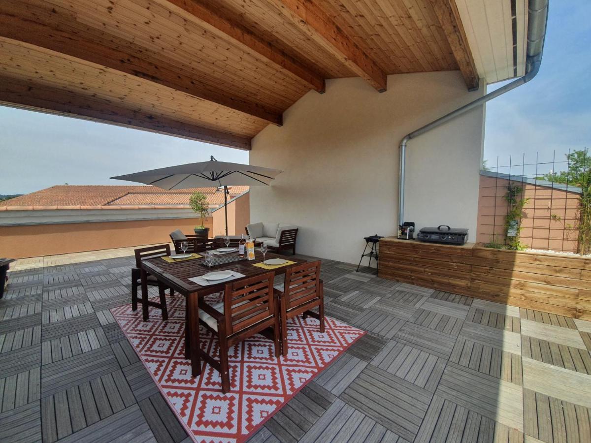 Terrasse 130M2 Panoramique Avec Climatisation Piscine - 3 Chambres Gréoux-les-Bains Buitenkant foto