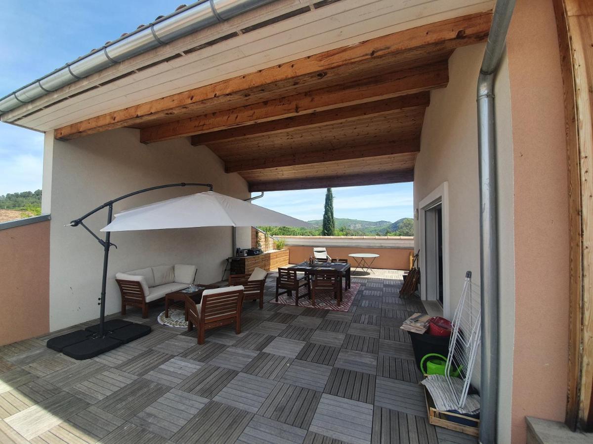 Terrasse 130M2 Panoramique Avec Climatisation Piscine - 3 Chambres Gréoux-les-Bains Buitenkant foto