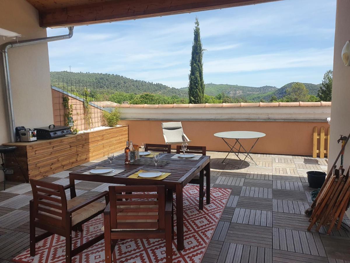 Terrasse 130M2 Panoramique Avec Climatisation Piscine - 3 Chambres Gréoux-les-Bains Buitenkant foto